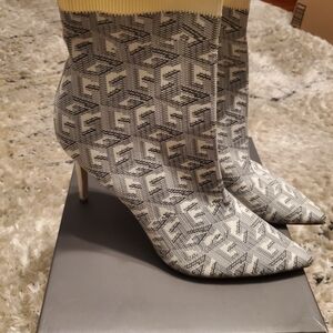 Guess Gray Heeled Boots
